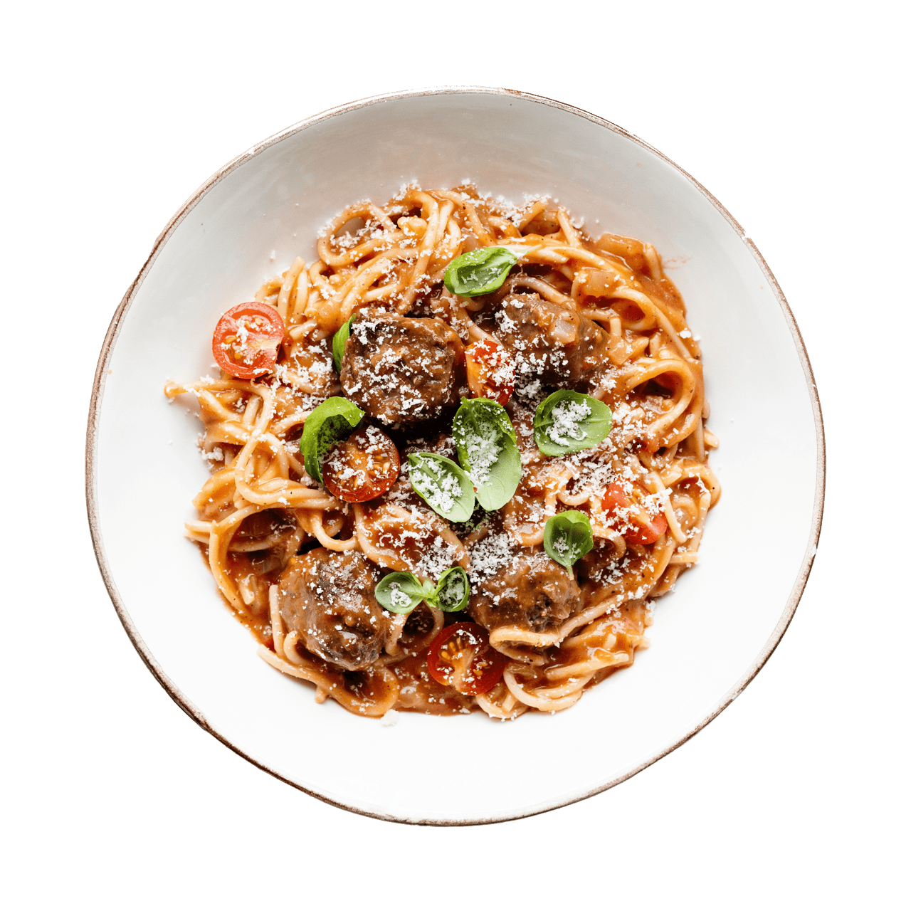 Een bord spaghetti bolognaise